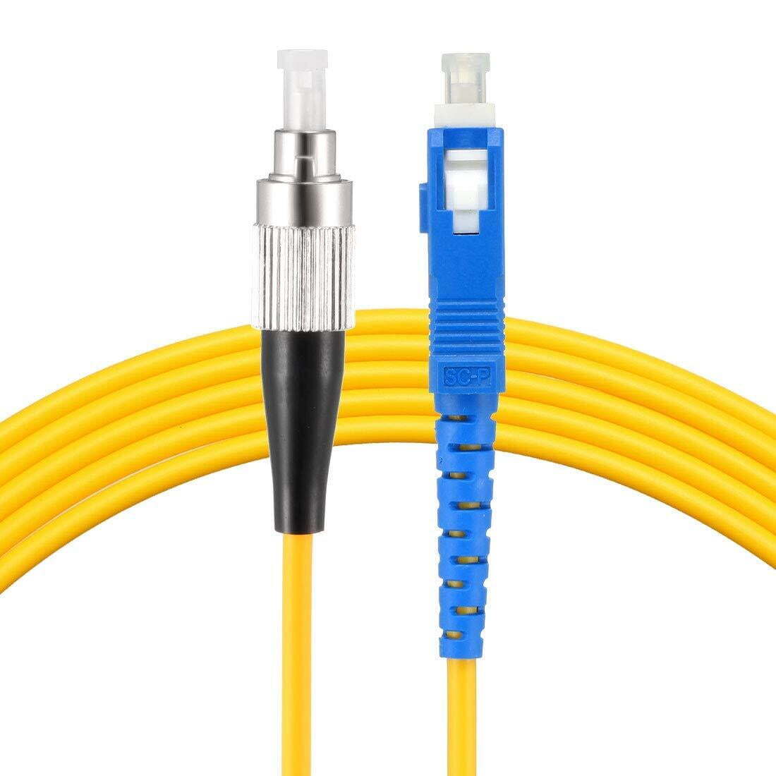 Fiber Optic LC/UPC to LC/UPC Single Mode Duplex Patch Cable (Yellow, 10M) for high-speed and reliable data transmission between devices. Fiber Optic LC/UPC to LC/UPC Single Mode Duplex Patch Cable (Yellow, 10M) for high-speed and reliable data transmission between devices.