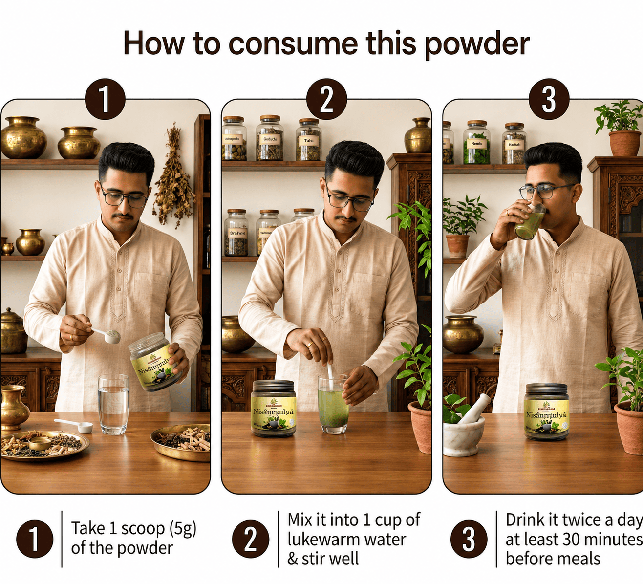 How to Counsume  this powder