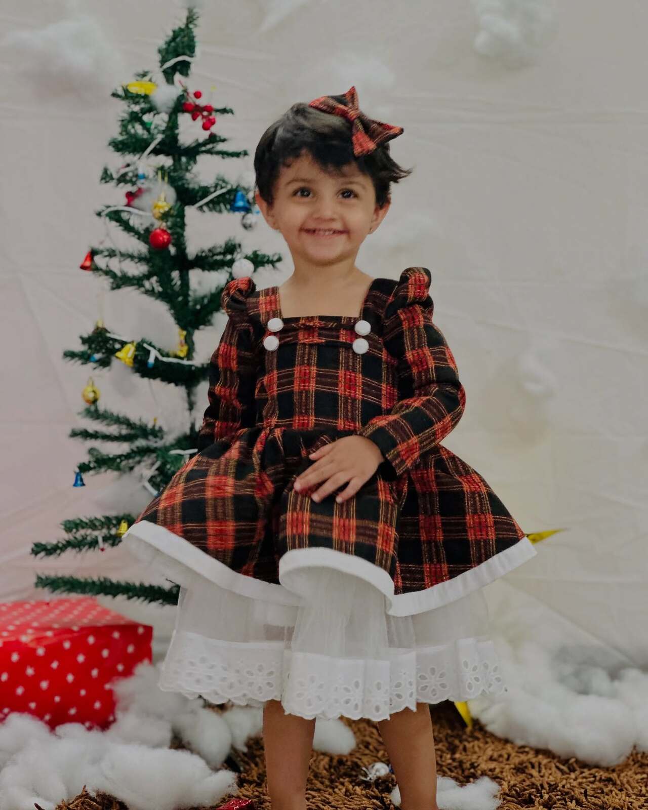 Festive Winter Dress for Baby Girls