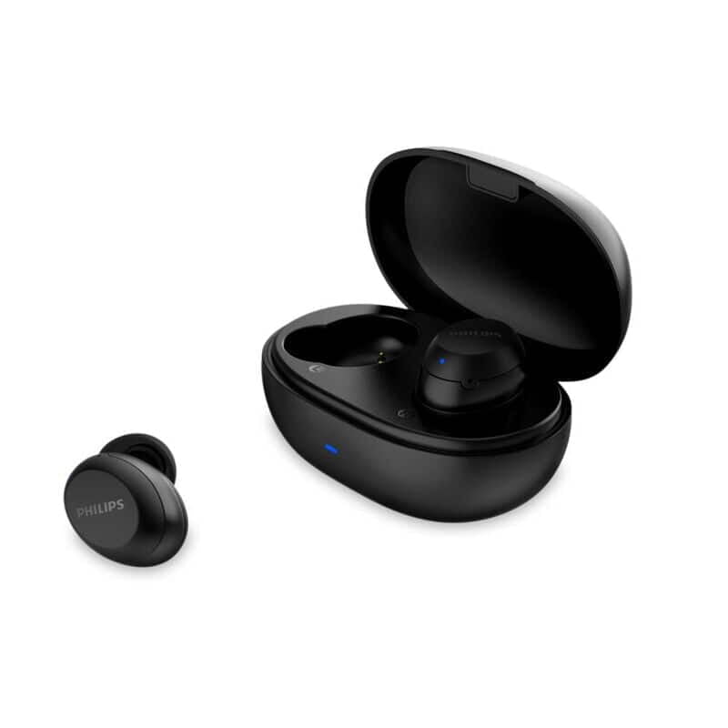 "Philips TAT1235BK TWS In-Ear Earbuds, offering wireless convenience and high-quality sound in a compact design."