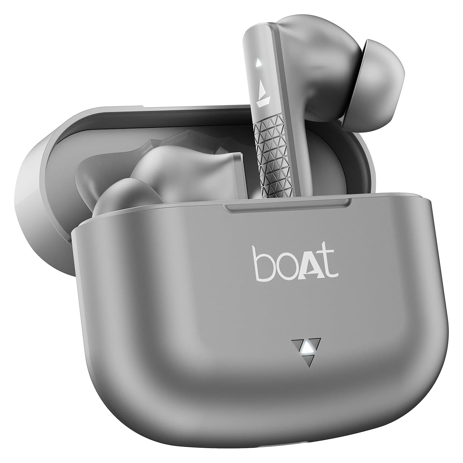 "Ergonomic wireless earbuds with a sleek design, noise cancellation, and a compact charging case for a seamless audio experience."