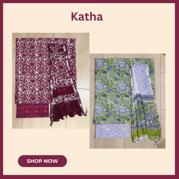 Katha Dress Materials Katha Dress Materials