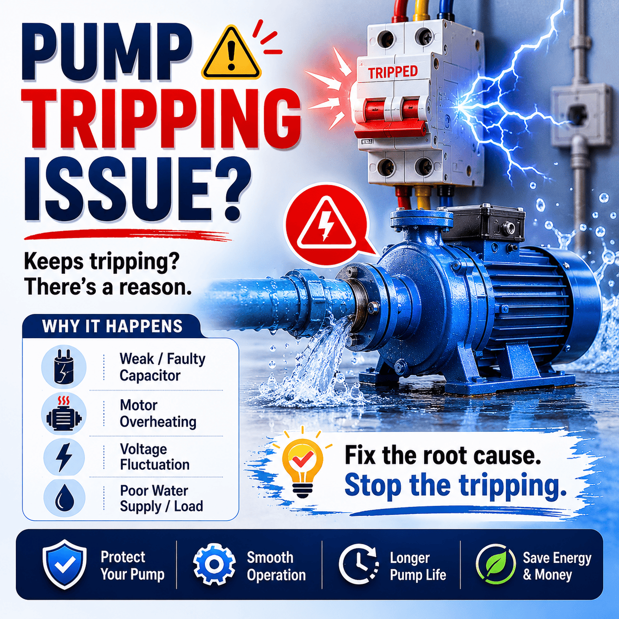Pump tripping issue Pump tripping issue
