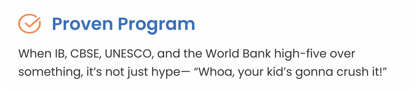 Proven Program Proven Program