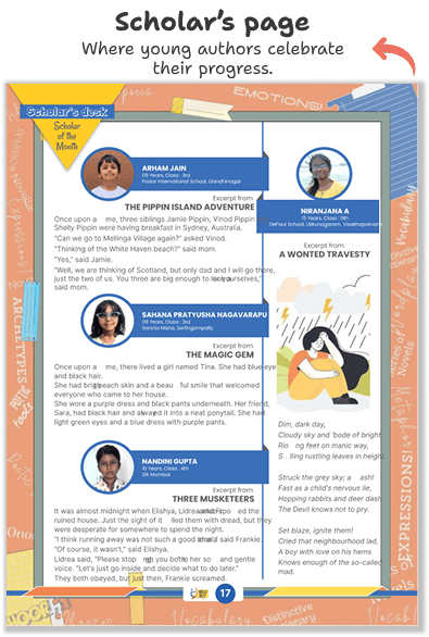 Scholar Where young authors celebrate their progress. Scholar Where young authors celebrate their progress.