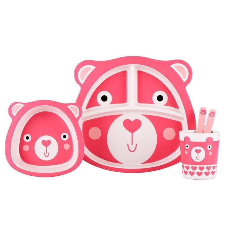 Bamboo Fiber Cartoon Pet/toy meal set for Kids Tableware Bamboo Fiber Cartoon Pet/toy meal set for Kids Tableware