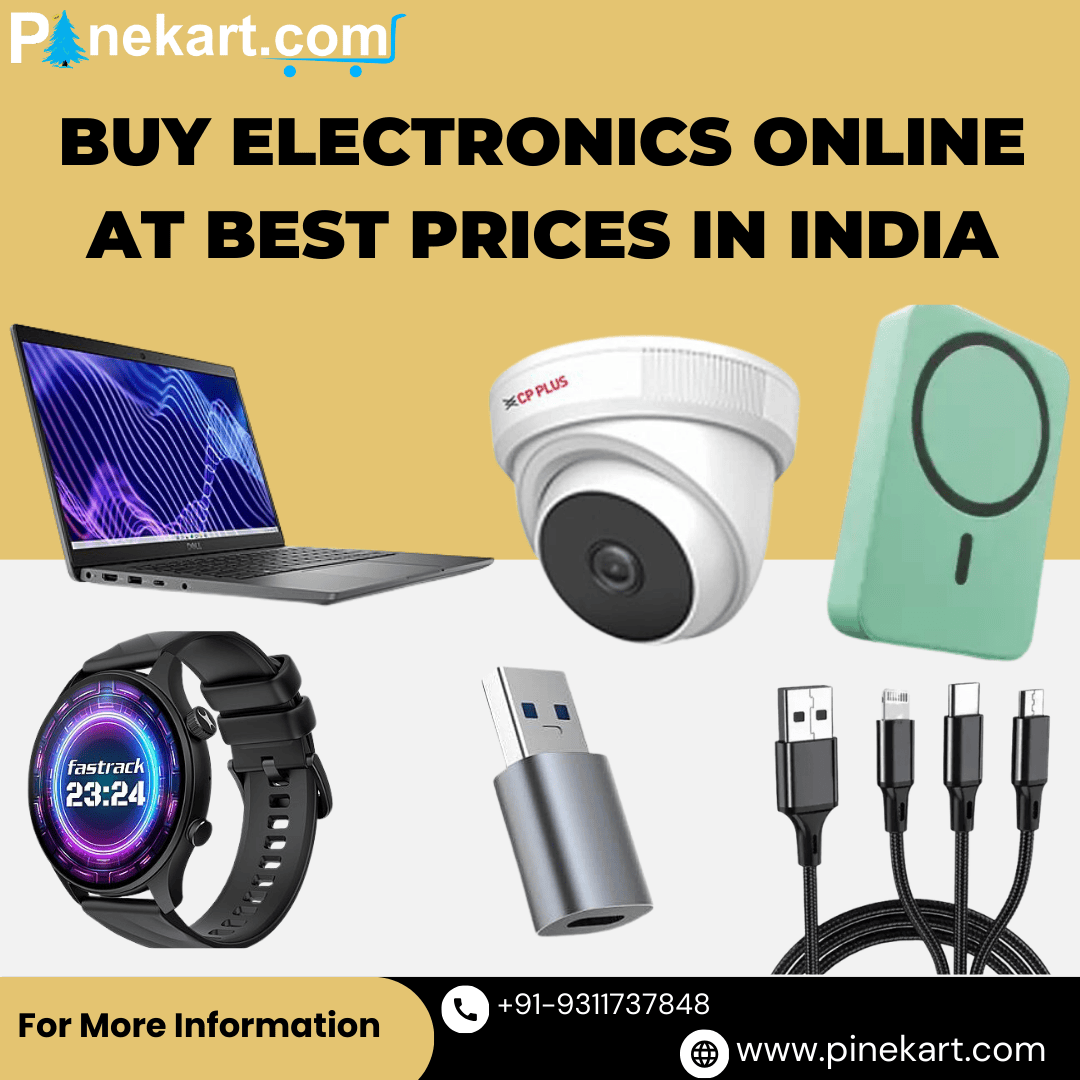 Buy electronics online at best prices in India with wide range of gadgets, accessories, and devices on Pinekart Buy electronics online at best prices in India with wide range of gadgets, accessories, and devices on Pinekart