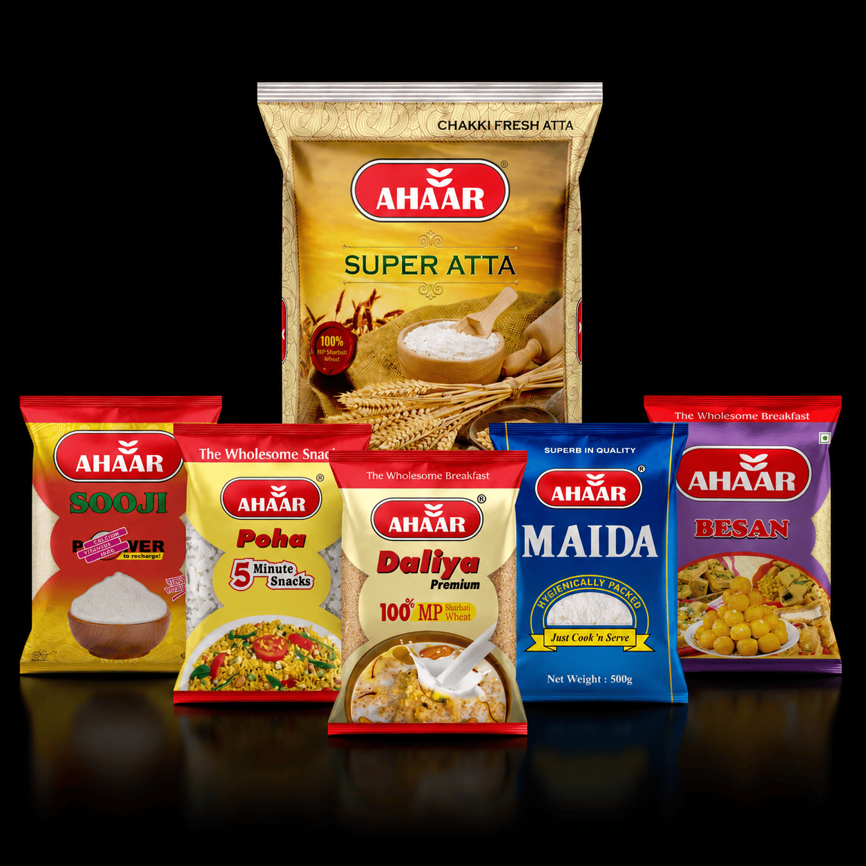 Atta/Sooji/Maida/Besan Atta/Sooji/Maida/Besan