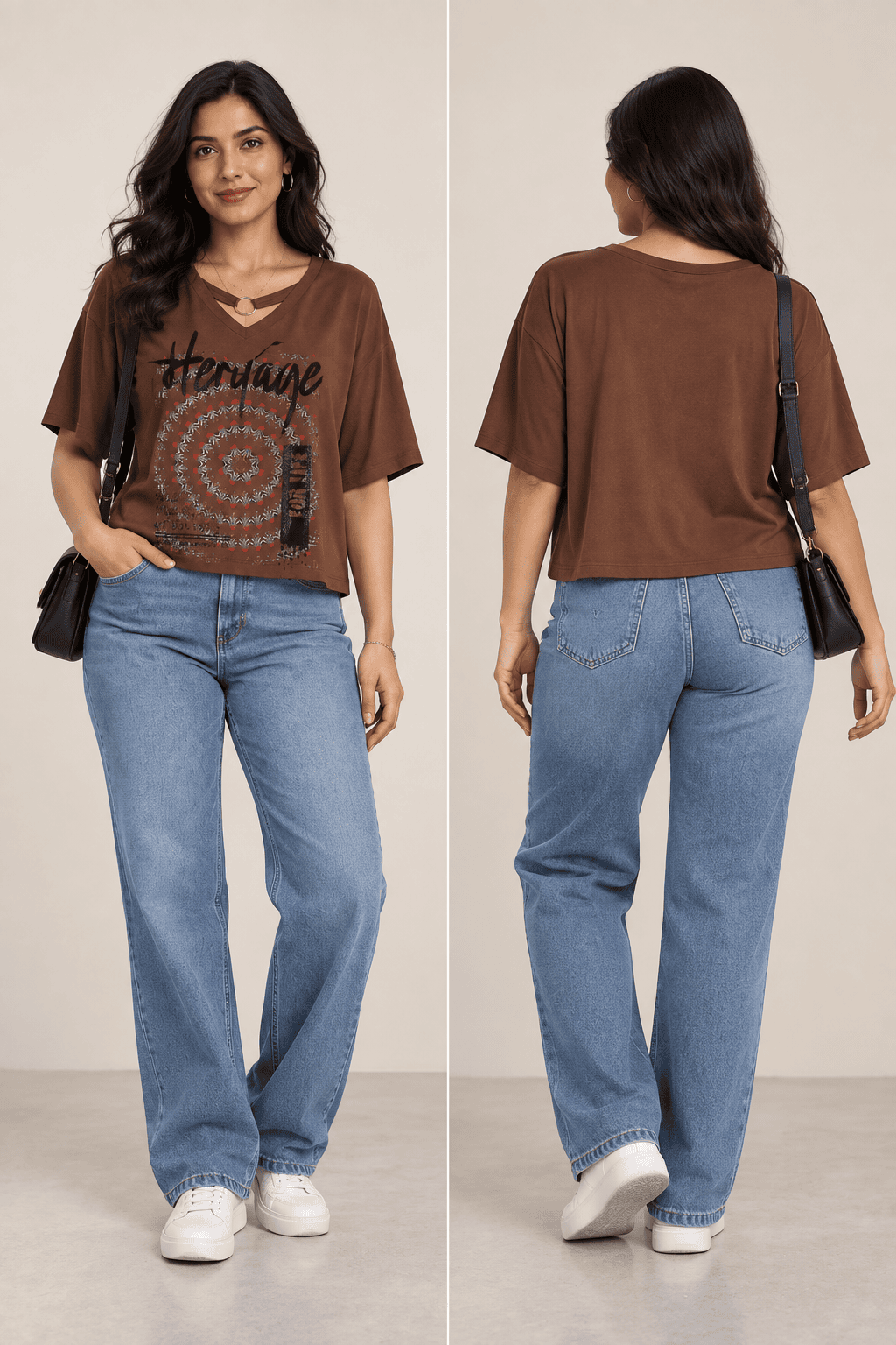 Girls Brown Tshirt Girls Brown Tshirt