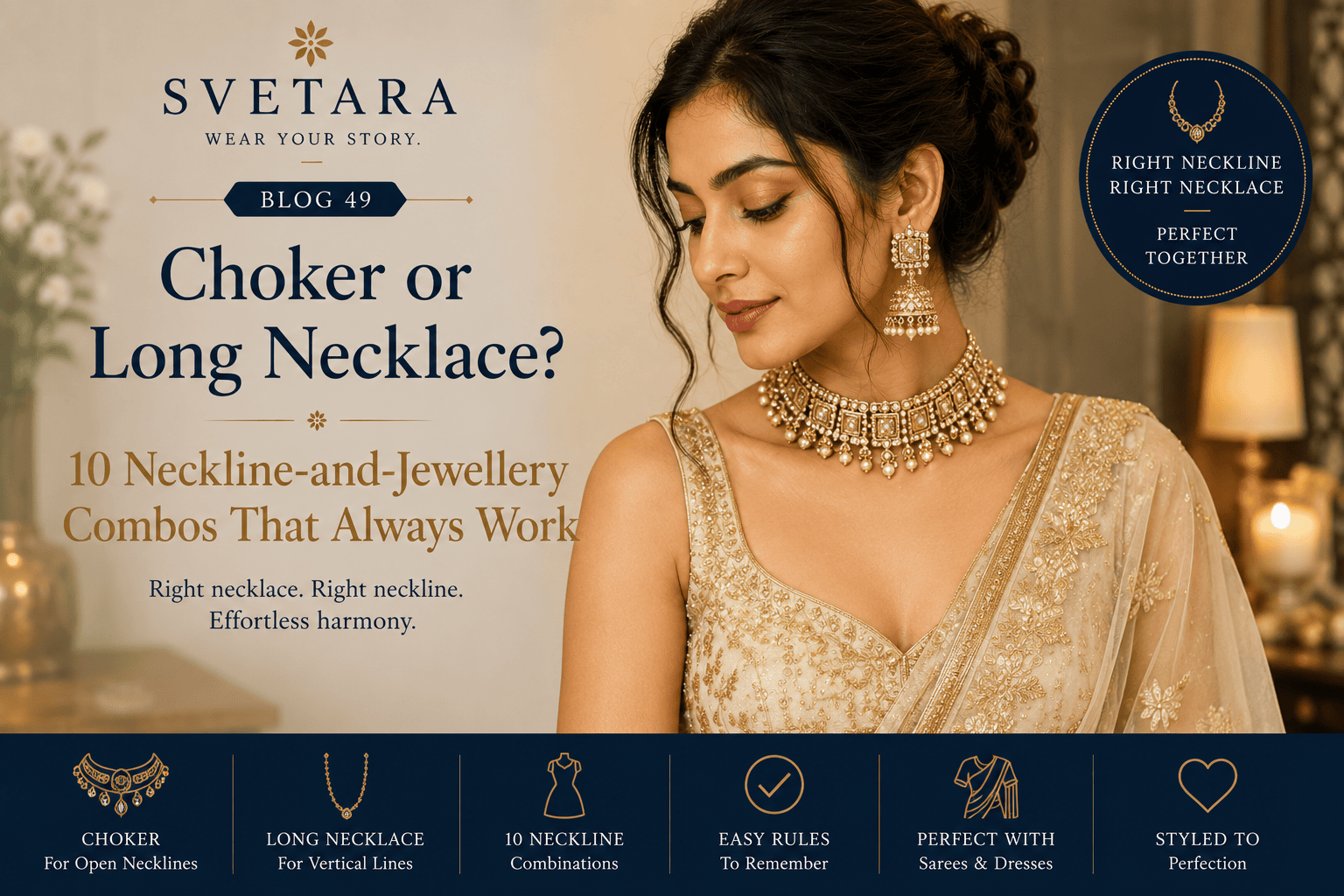 Choker or Long Necklace Jewelry Styling Guide svetara