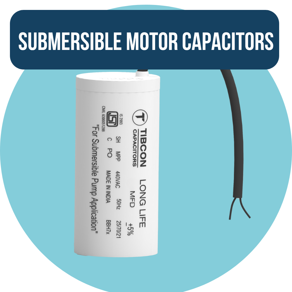 Submersible motor capacitors