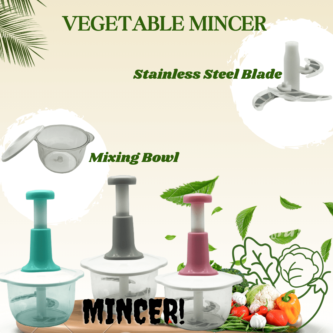 Vegetable and Meat Mincer Vegetable and Meat Mincer