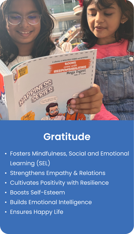 Gratitude builds empathy, positivity, self-esteem, and emotional intelligence for a happier life. Gratitude builds empathy, positivity, self-esteem, and emotional intelligence for a happier life.