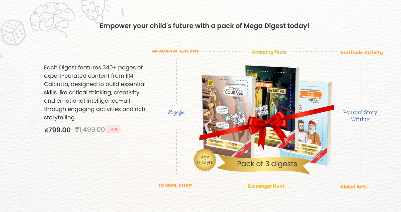 Empower your child's future with a pack of Mega Digest today!