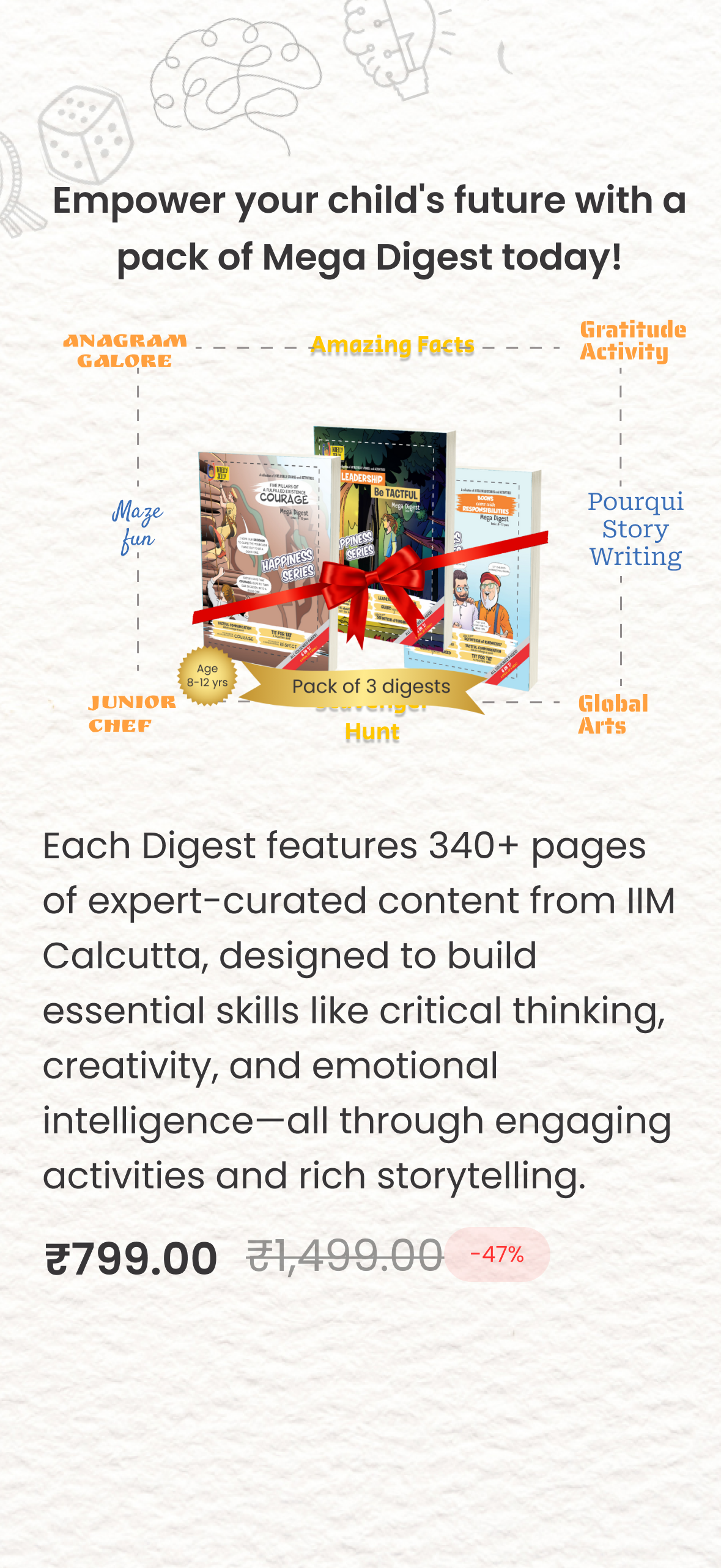 Empower your child's future with a pack of Mega Digest today!