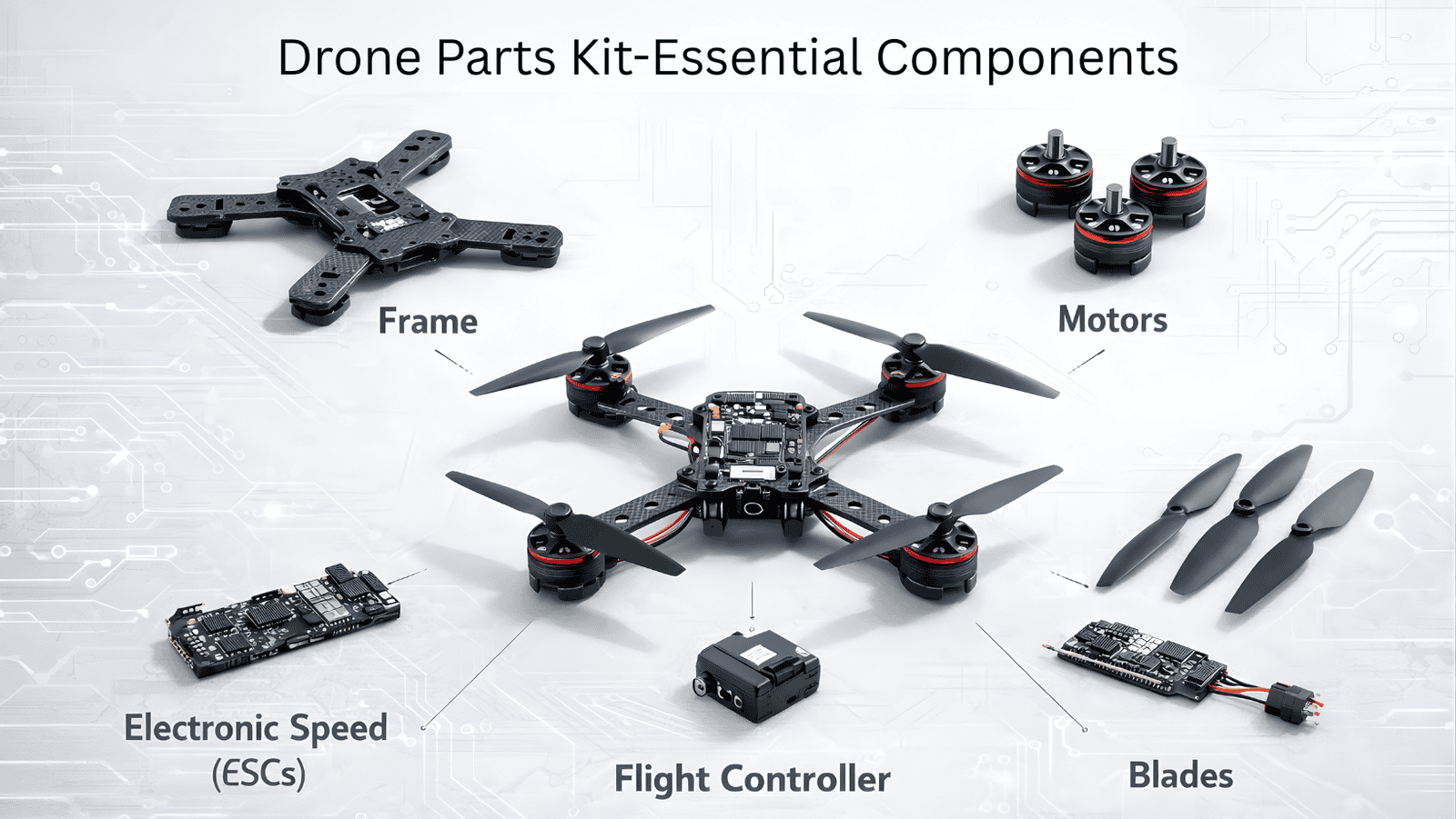 Drone Part Kit Essential Components