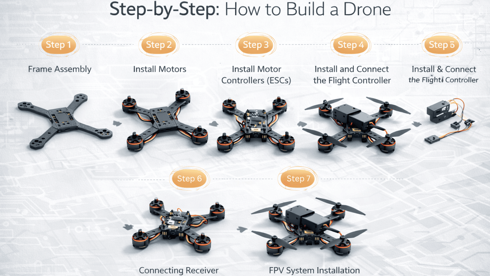 Step-by-step how to build drone?