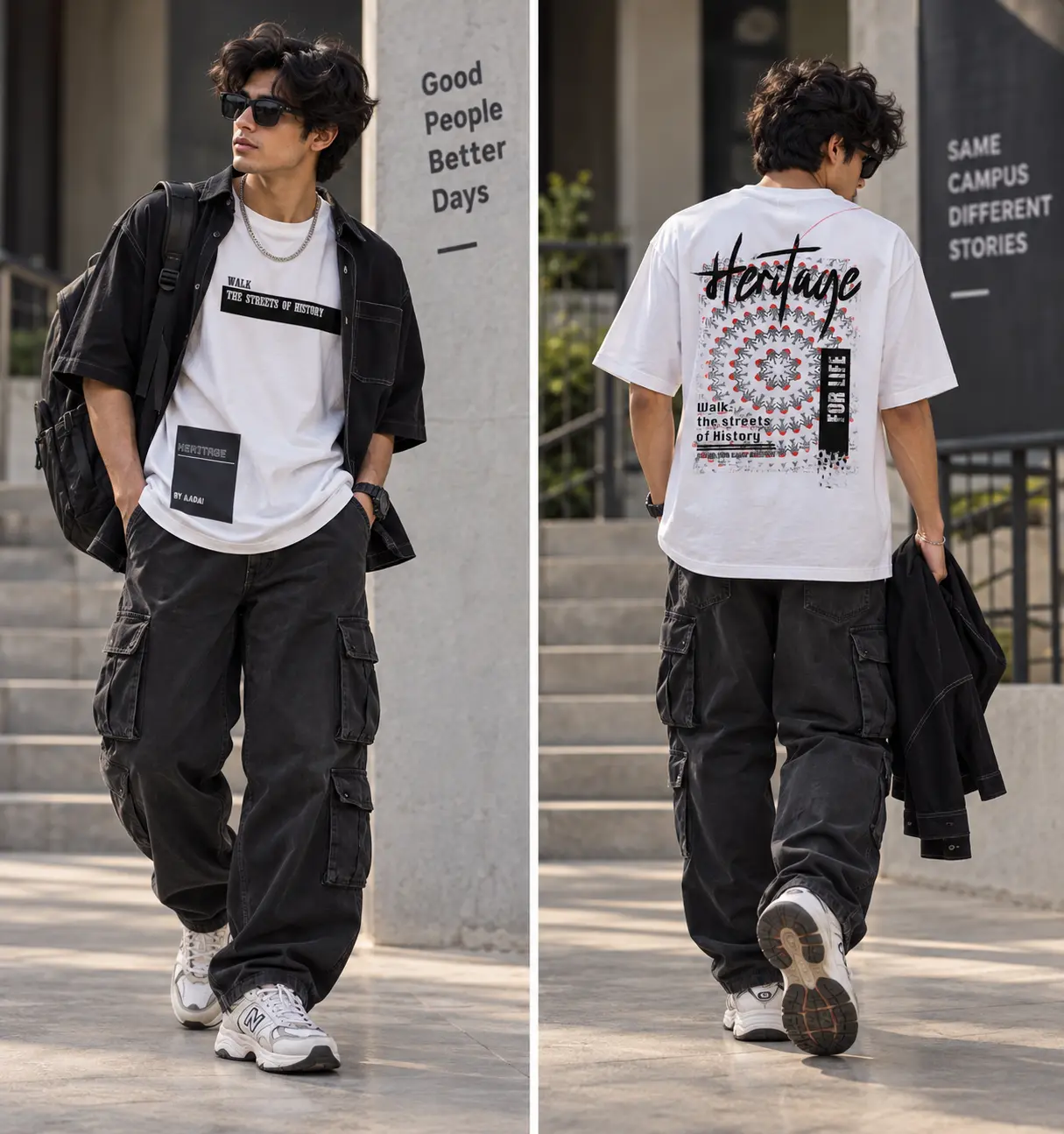 Men's casual White Tshirt Men's casual White Tshirt