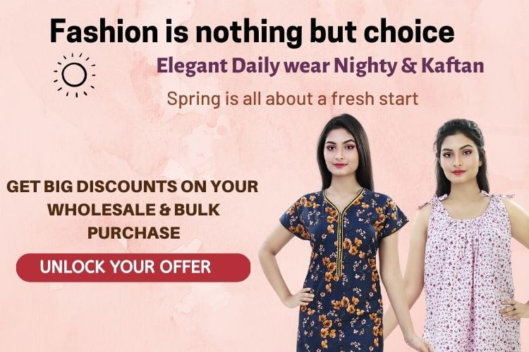 Parijaths Cotton Nighty Maxi Kaftan Parijaths Cotton Nighty Maxi Kaftan