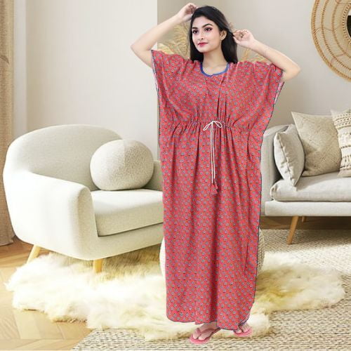 Parijaths Floral Short Sleeveless Nighty Parijaths Floral Short Sleeveless Nighty