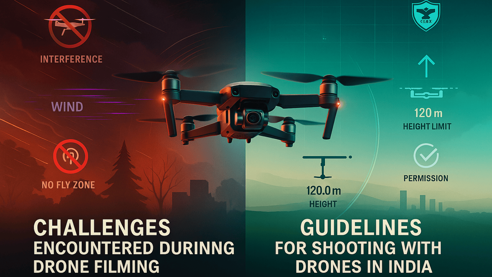 Guidelines for shooting with drones in India