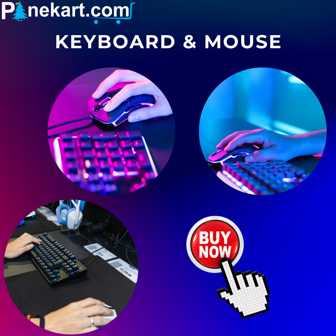 keyboard and mouse placed on a desk, highlighting comfortable design and essential accessories for everyday computer use. keyboard and mouse placed on a desk, highlighting comfortable design and essential accessories for everyday computer use.