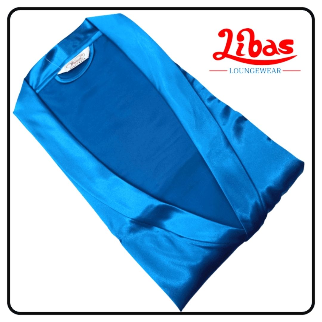 libas satin house coat
