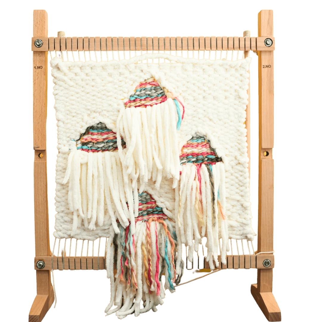  Weaving loom is used to weave cloth and tapestry.