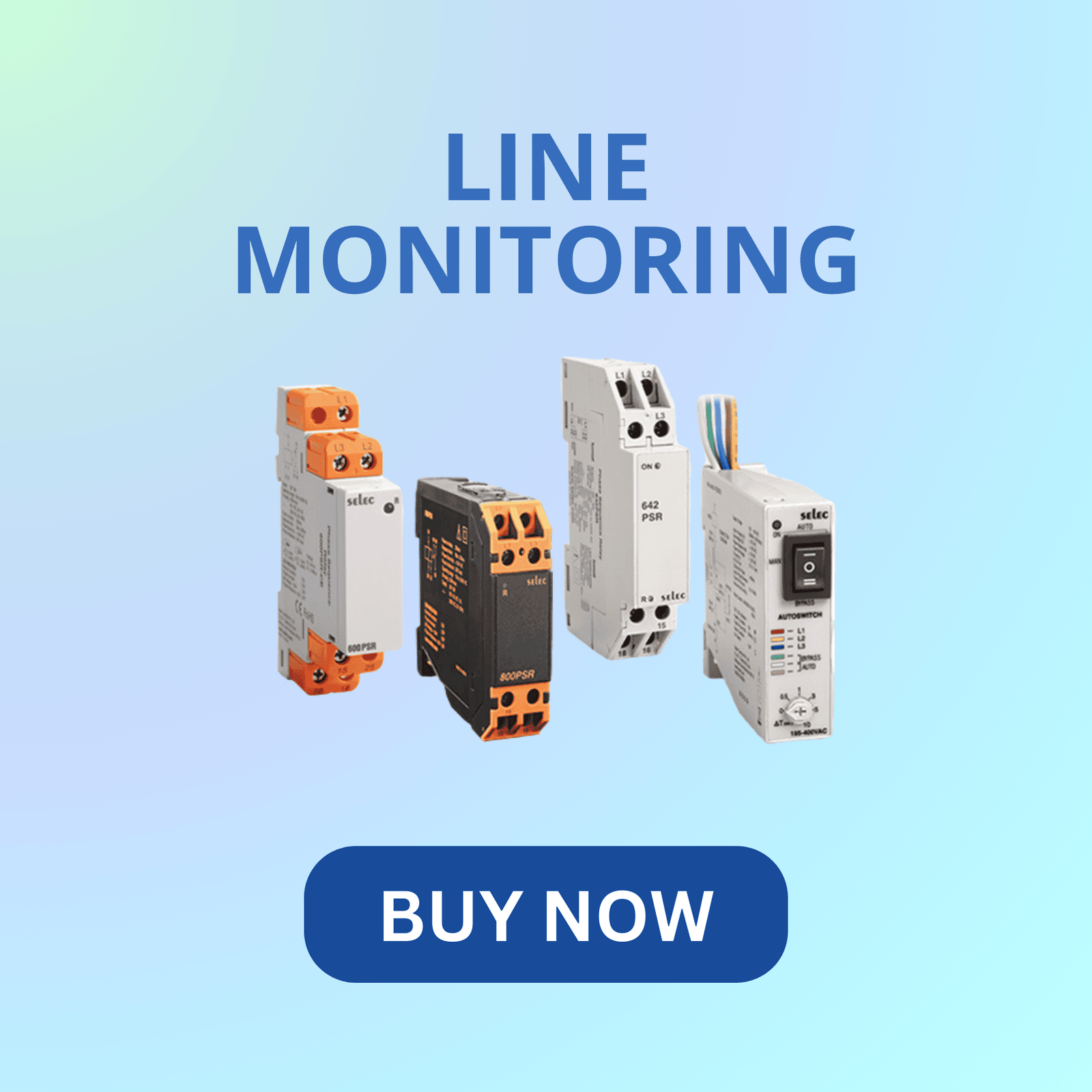 Selec line monitoring device for real-time voltage phase and frequency supervision in electrical systems Selec line monitoring device for real-time voltage phase and frequency supervision in electrical systems