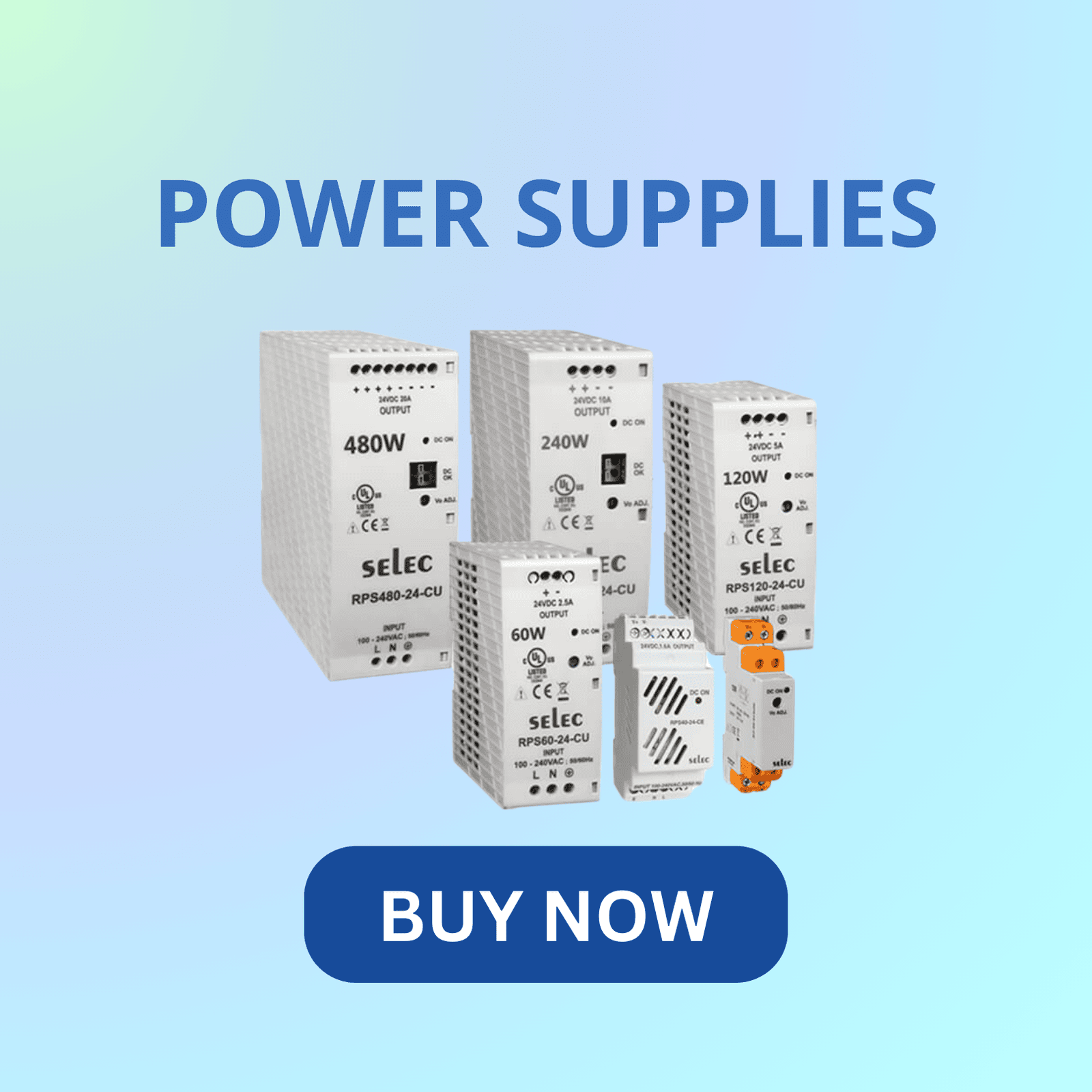 Selec power supply for stable and reliable voltage output in control and automation systems Selec power supply for stable and reliable voltage output in control and automation systems