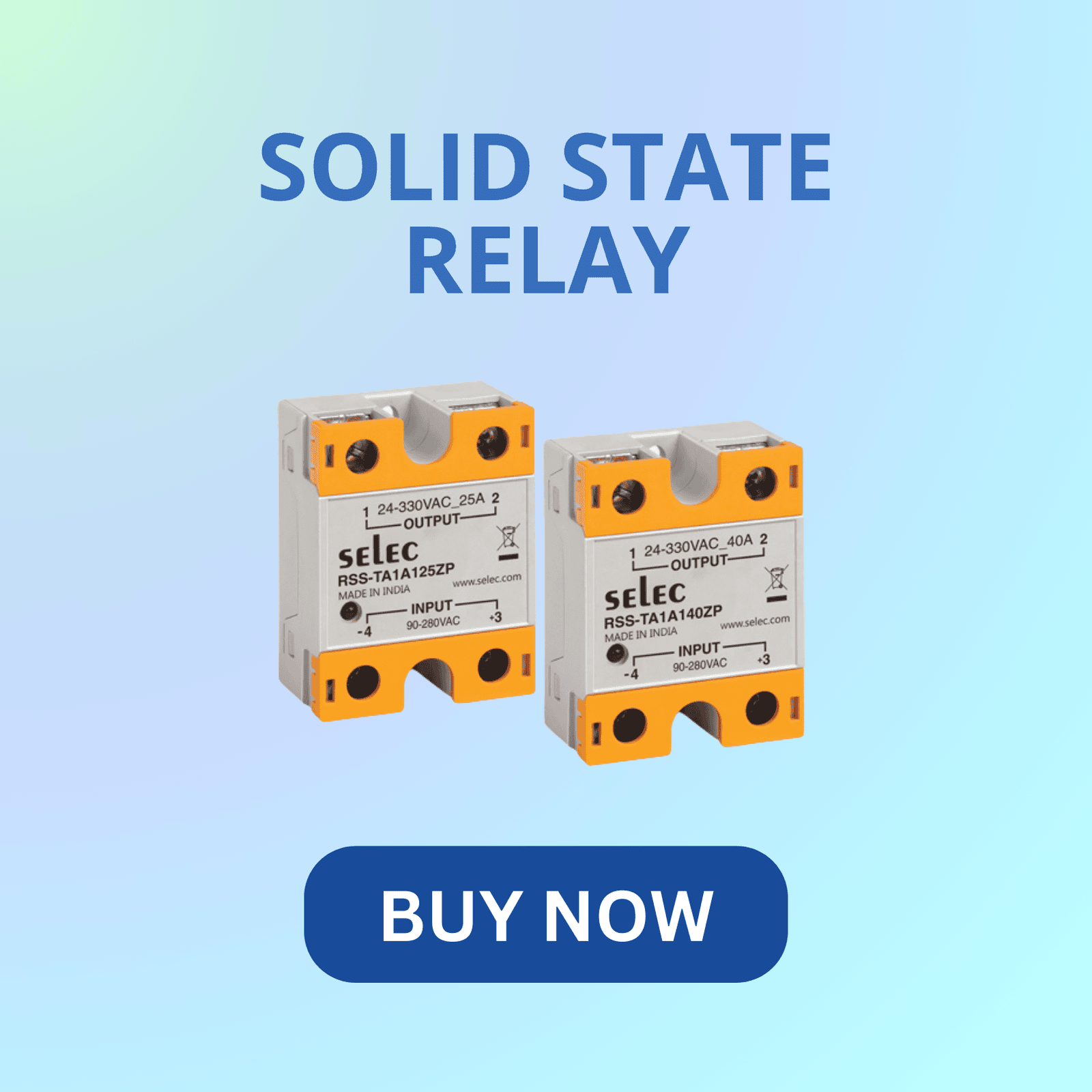 Selec solid state relay for reliable and fast switching in industrial automation and control systems Selec solid state relay for reliable and fast switching in industrial automation and control systems