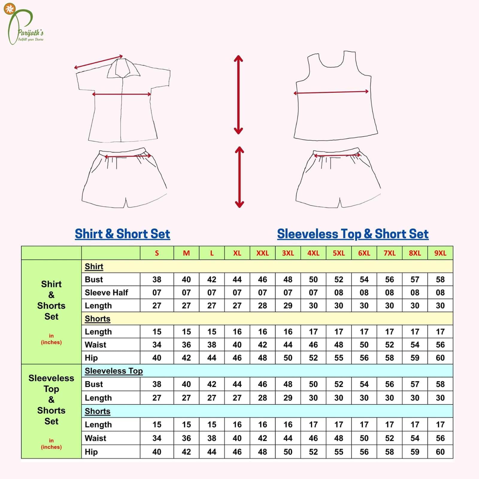 night suit and top pyjama set size chart night suit and top pyjama set size chart