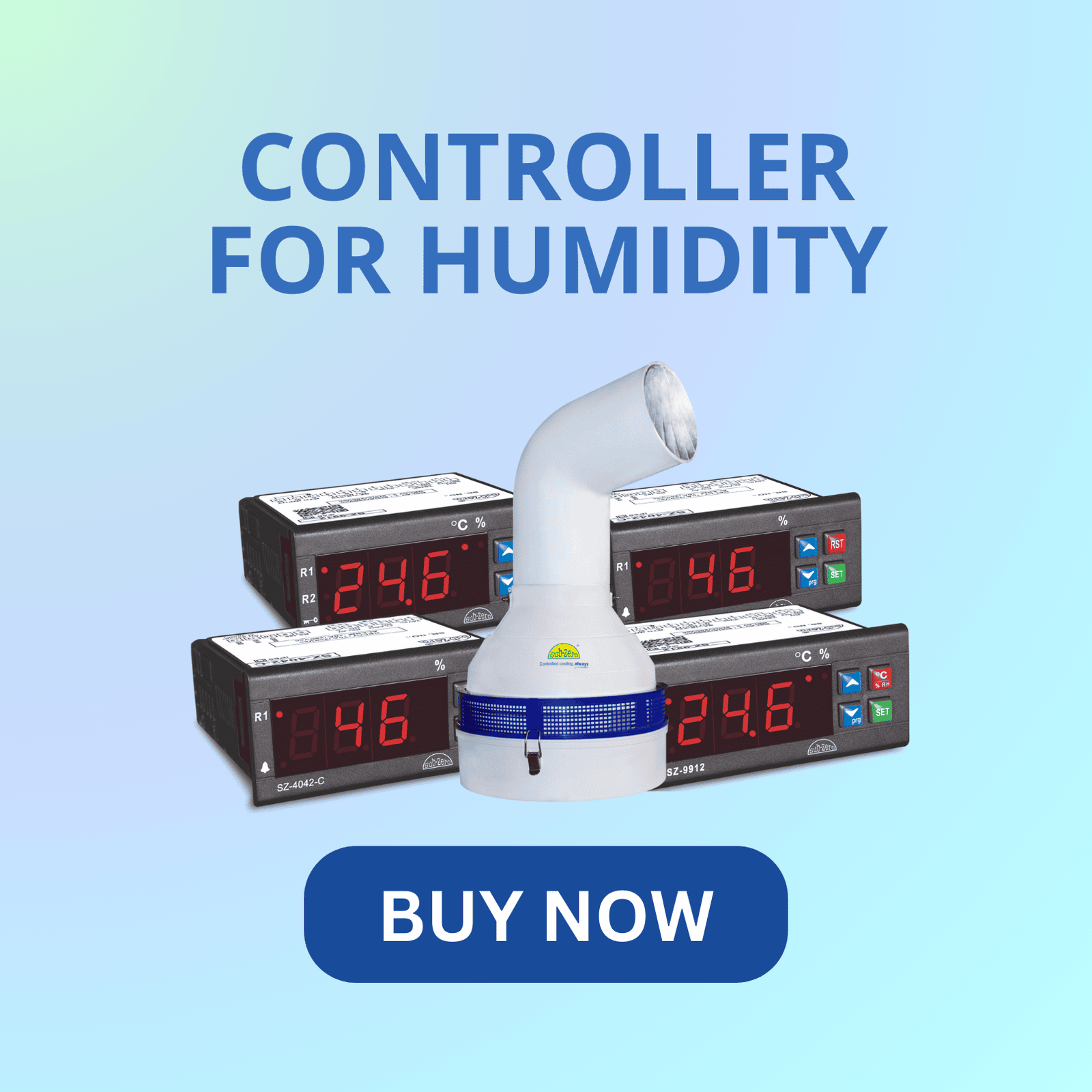 Subzero humidity controller for accurate moisture level regulation