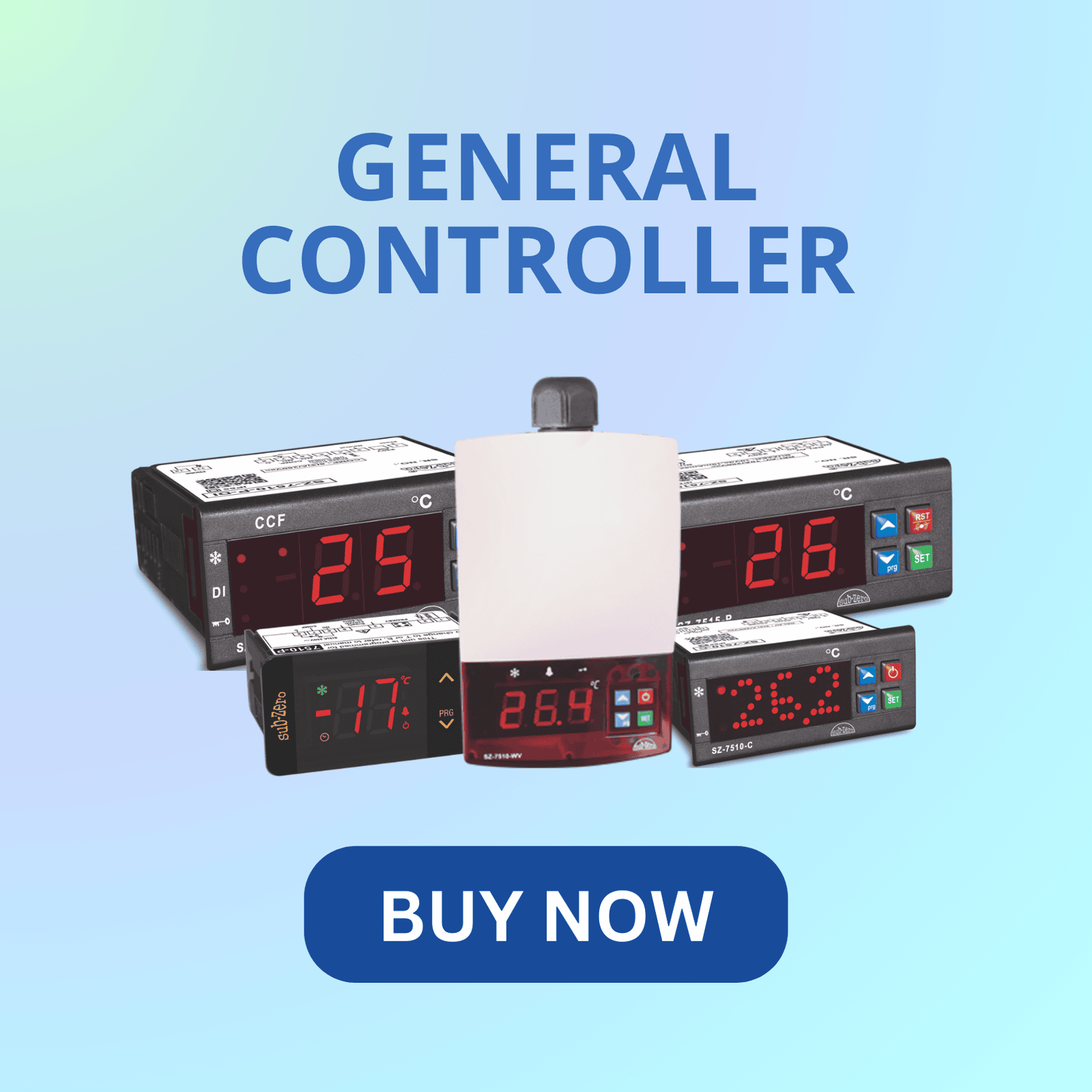 Subzero general-purpose controller for temperature and process control
