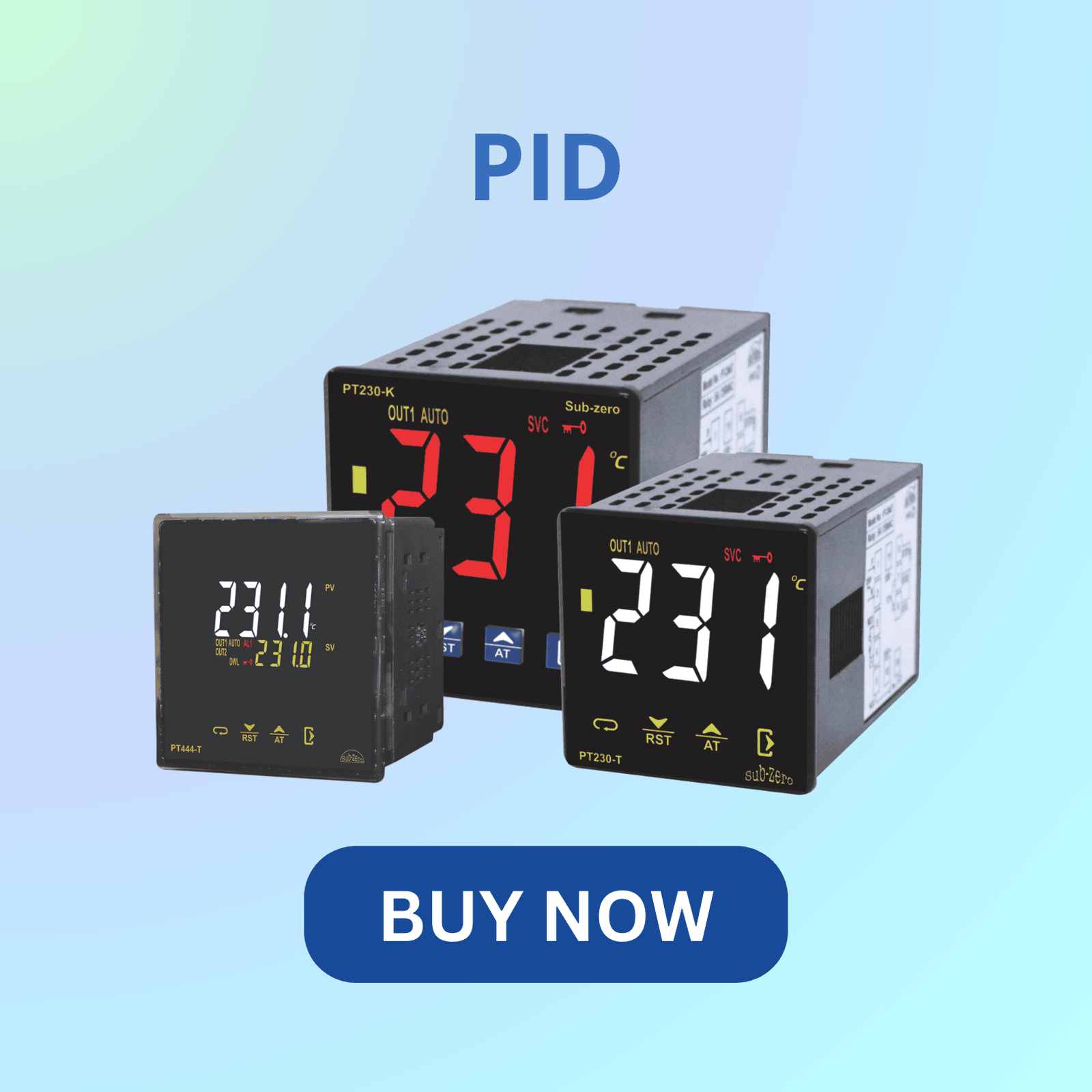 Subzero PID controller for precise temperature and process control Subzero PID controller for precise temperature and process control