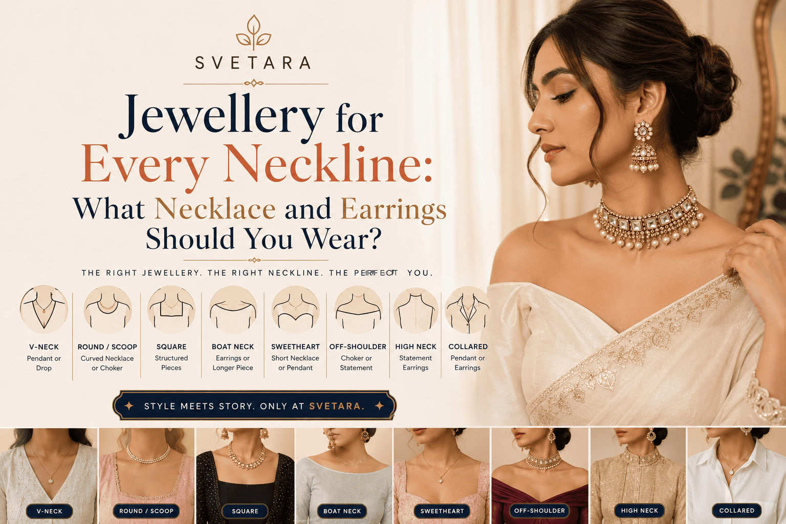 Svetara Jewellery Neckline Styling Guide