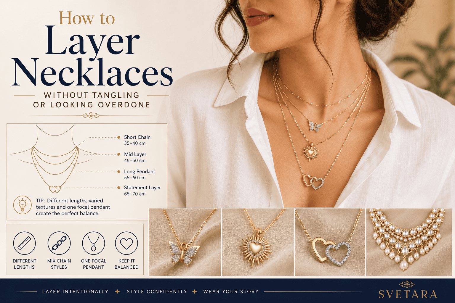 Svetara Layer Necklaces Styling