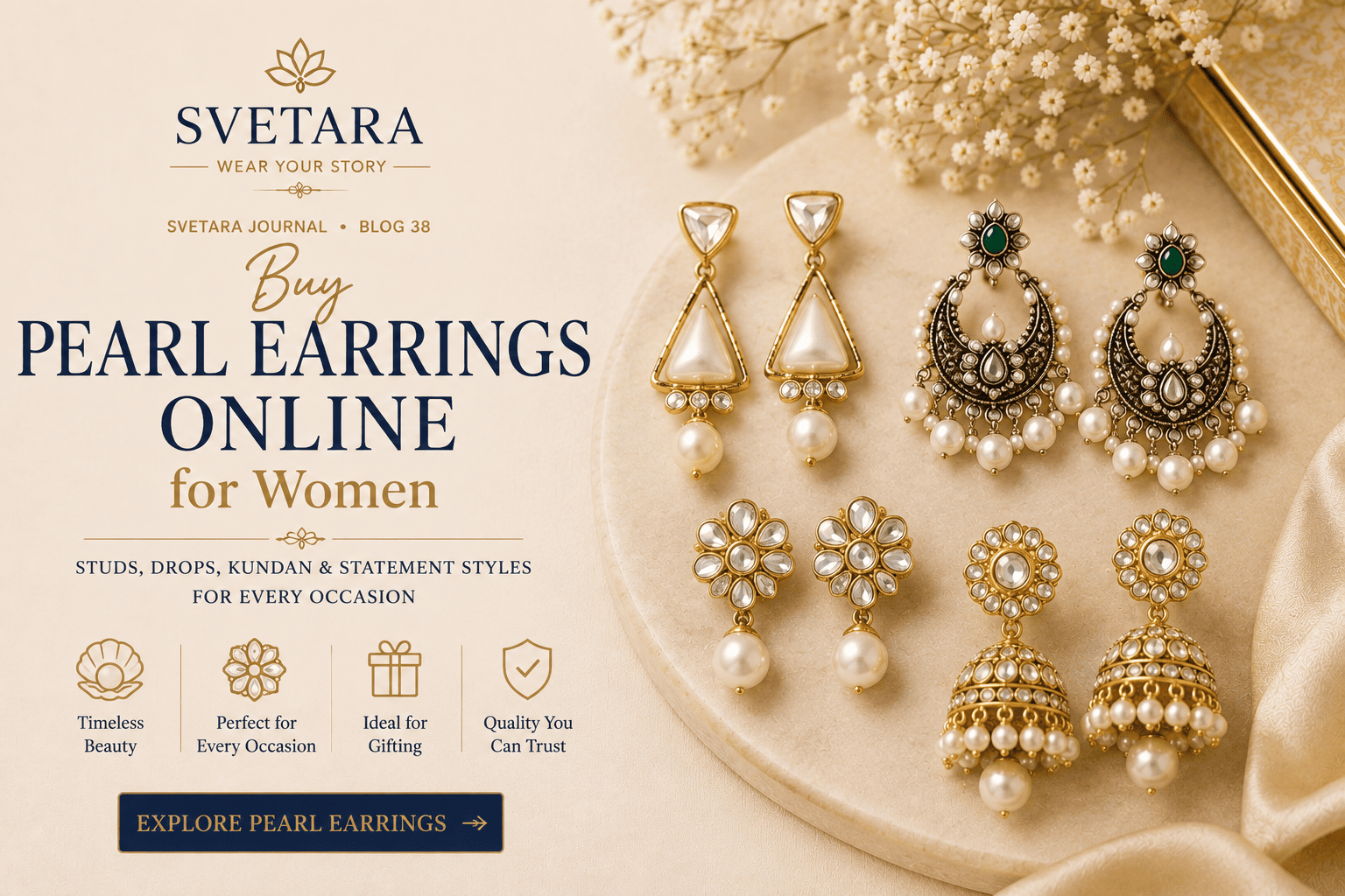 Svetara Pearl Earrings Svetara Pearl Earrings