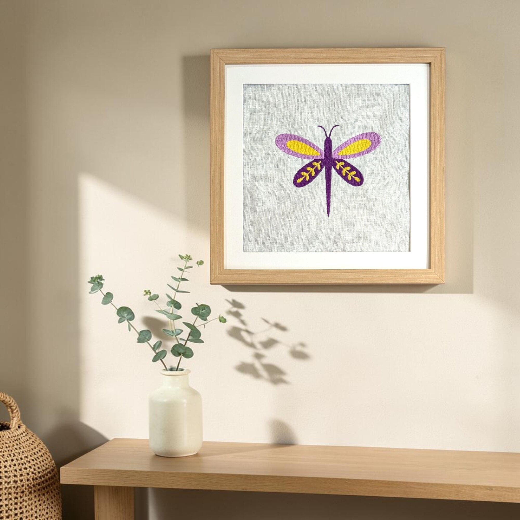 Embroidered Nature Wall Art
