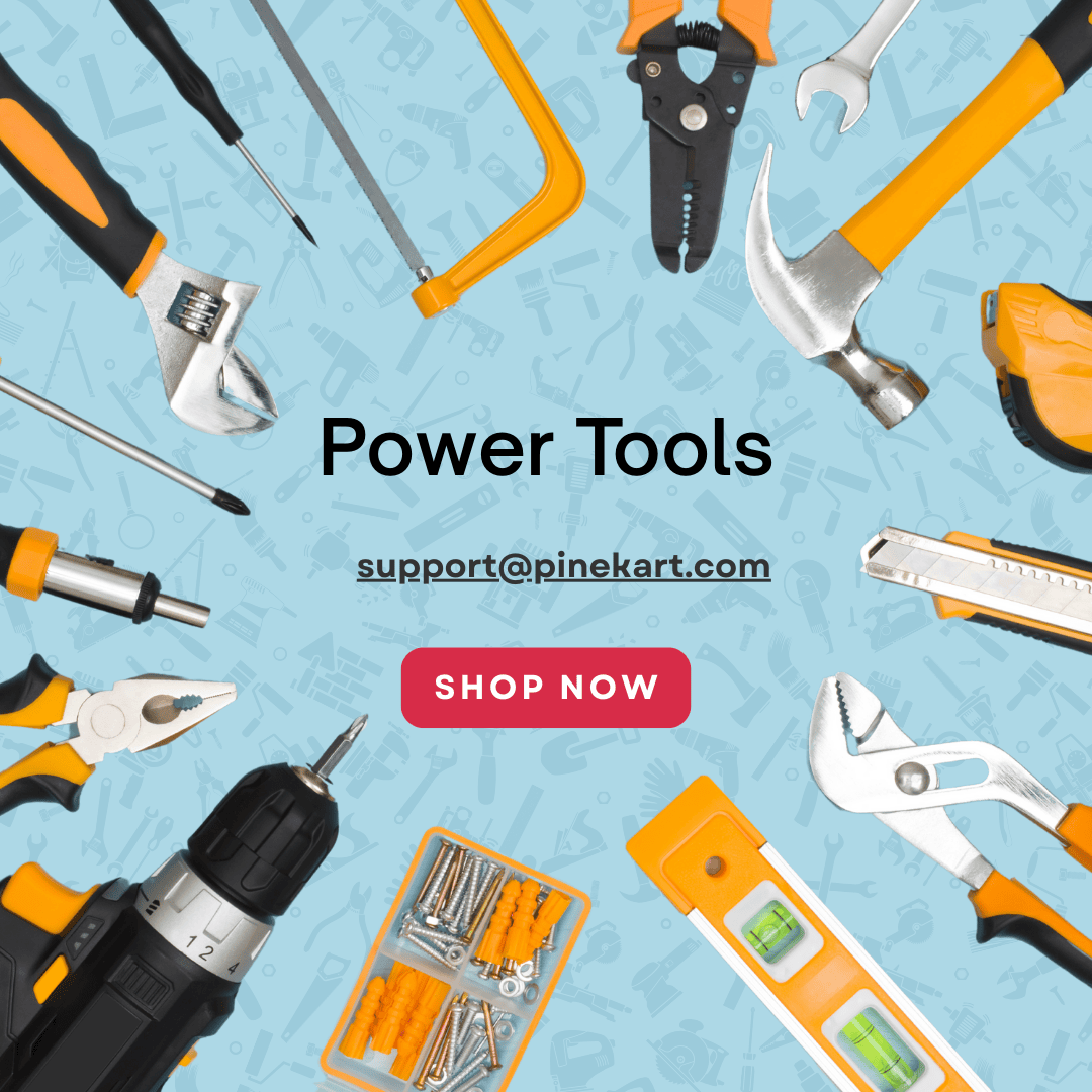 "Power tools including a drill, angle grinder, and electric screwdriver placed on a wooden workbench in a workshop." "Power tools including a drill, angle grinder, and electric screwdriver placed on a wooden workbench in a workshop."