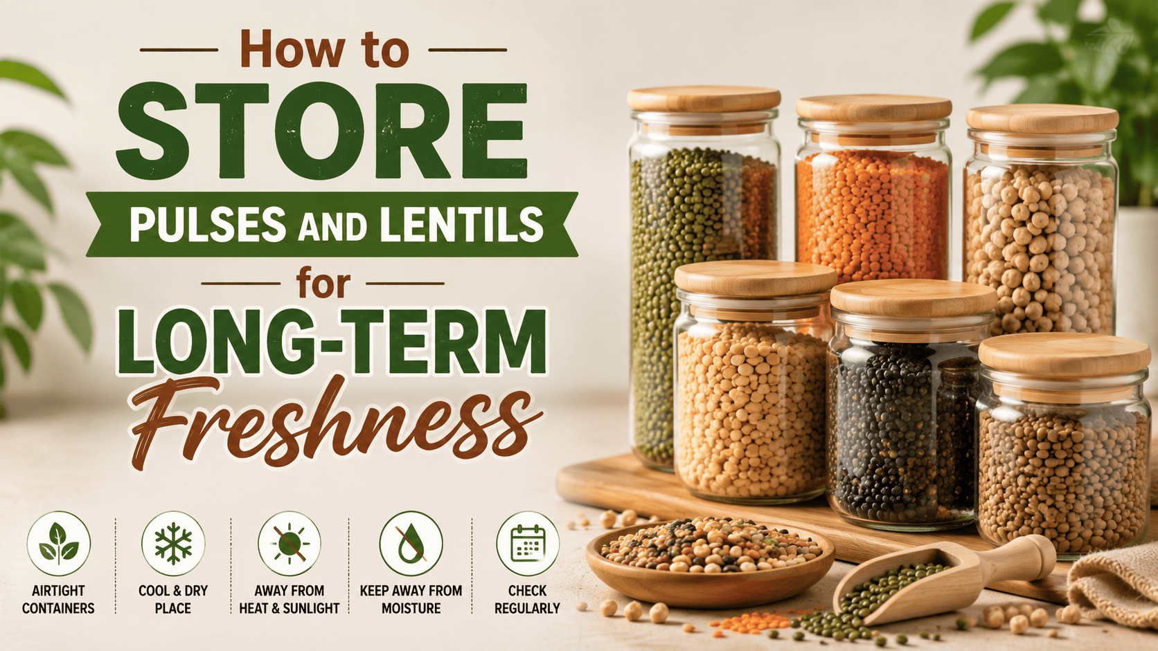 How to Store Pulses and Lentils