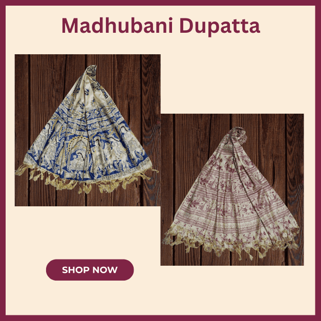 Madhubani Dupatta Madhubani Dupatta