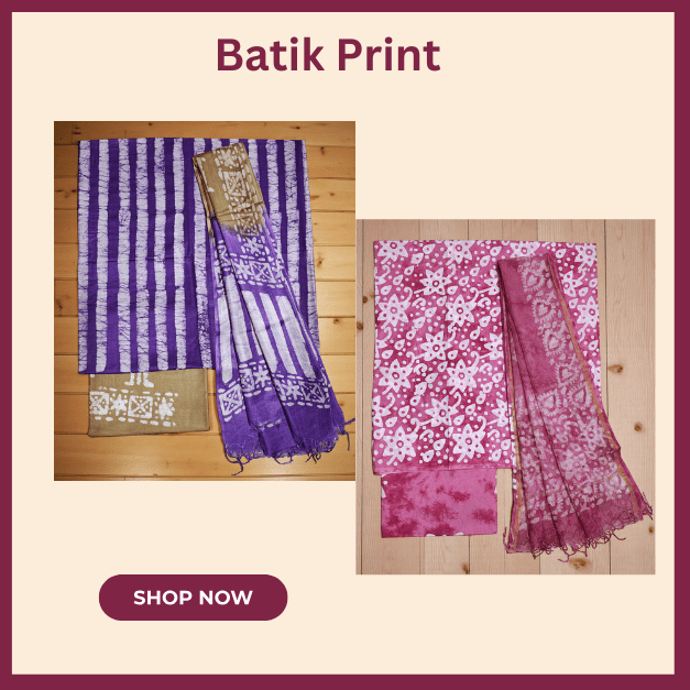 Batik Print Dress Material Batik Print Dress Material
