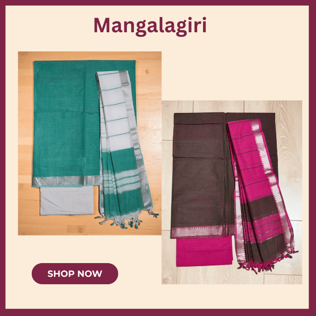 Mangalagiri Unstitched Suti Set Mangalagiri Unstitched Suti Set