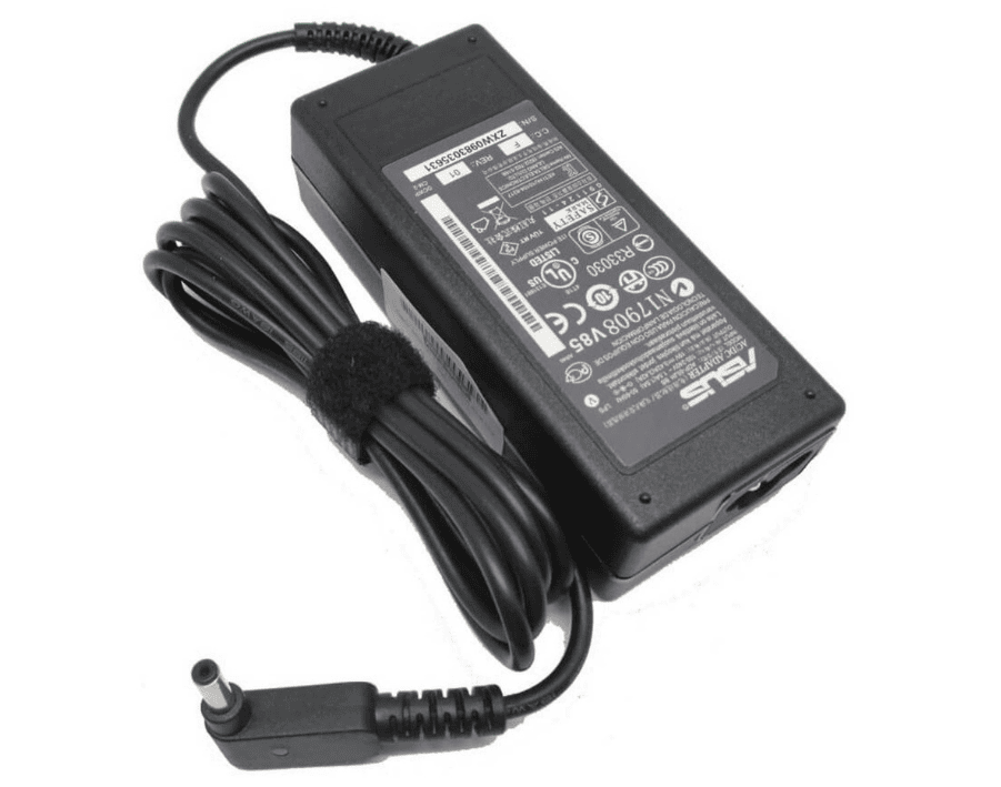 "Asus laptop adapter with a compact design, offering fast and reliable charging for Asus laptops, ensuring optimal power delivery and performance."