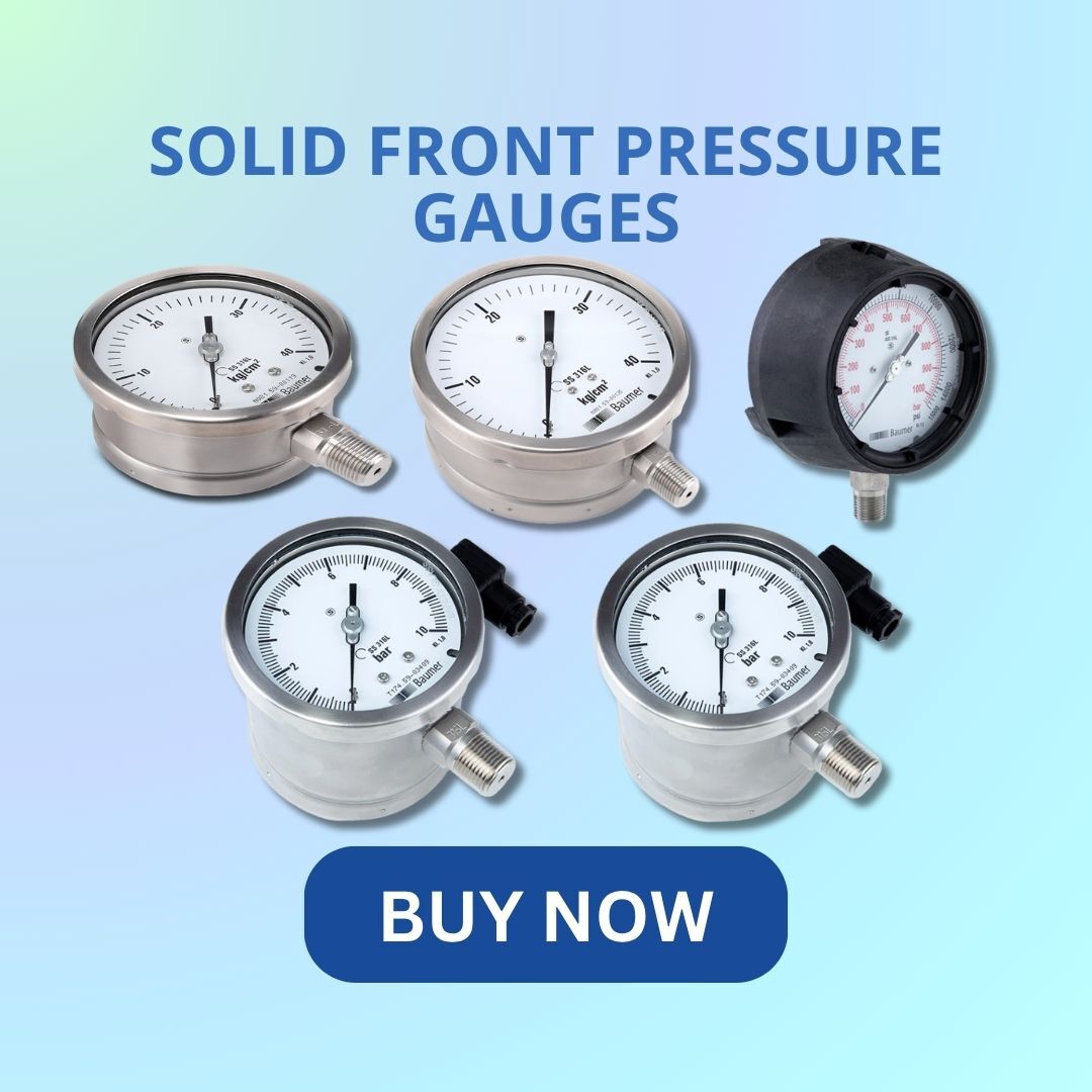 solid front pressure gauges solid front pressure gauges