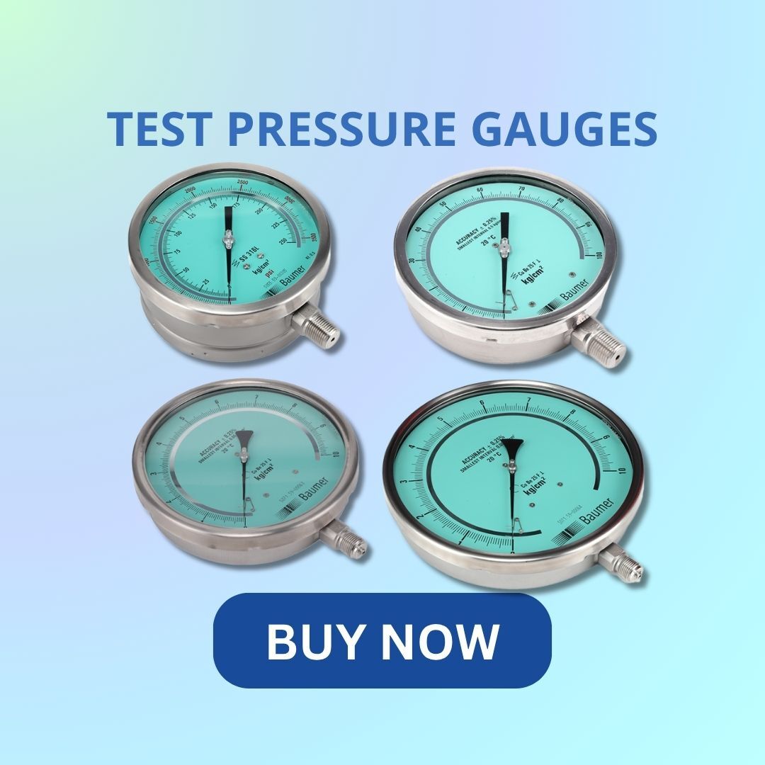 Test pressure gauges Test pressure gauges