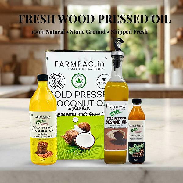 Wood Pressed Oils Collection Farmpac