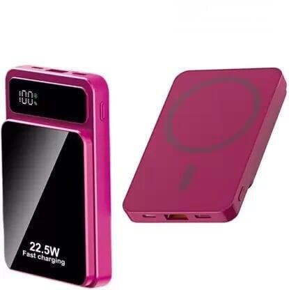 Power banks in various colors and sizes with USB ports on a wooden surface. Power banks in various colors and sizes with USB ports on a wooden surface.