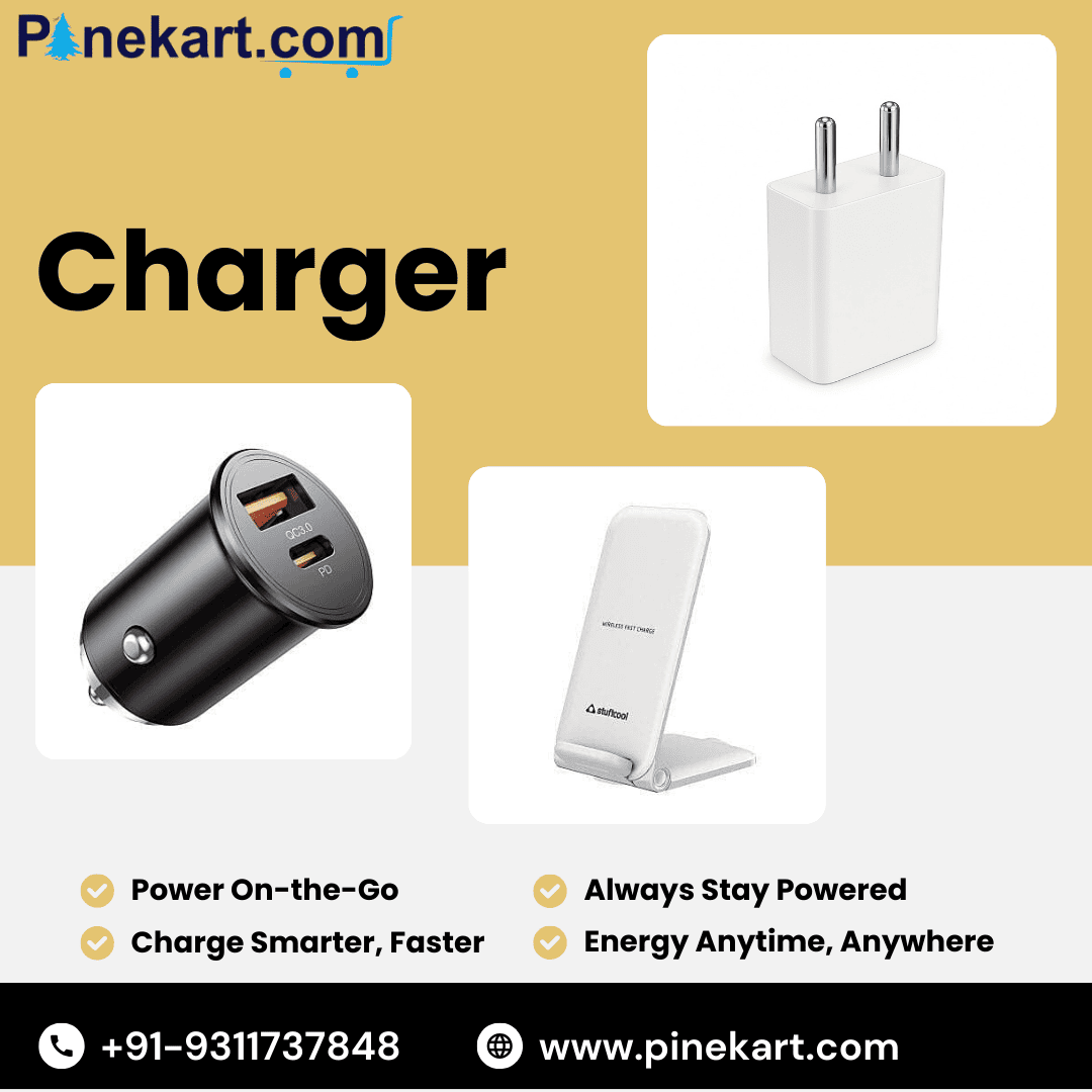 Fast car, wall & wireless chargers – Buy online at Pinekart.